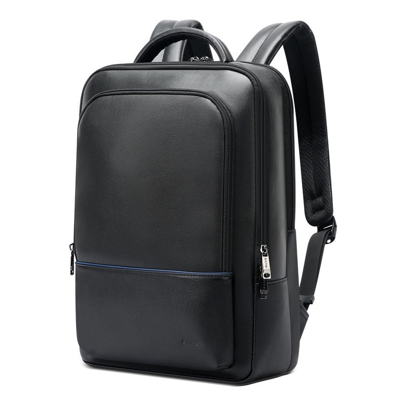 Men's Fashionable Leather Business Commuter Backpack