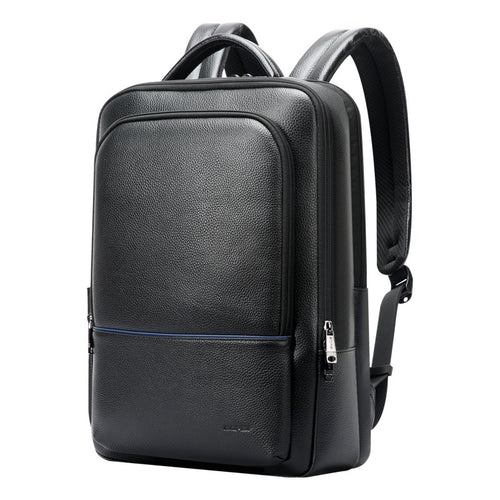 Men's Fashionable Leather Business Commuter Backpack